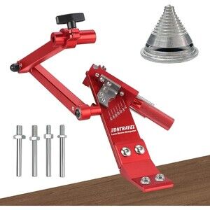 Lawn Mower Blade Sharpener w Ball Bearing Manufacture Handle & 15°- 45° Adjustab